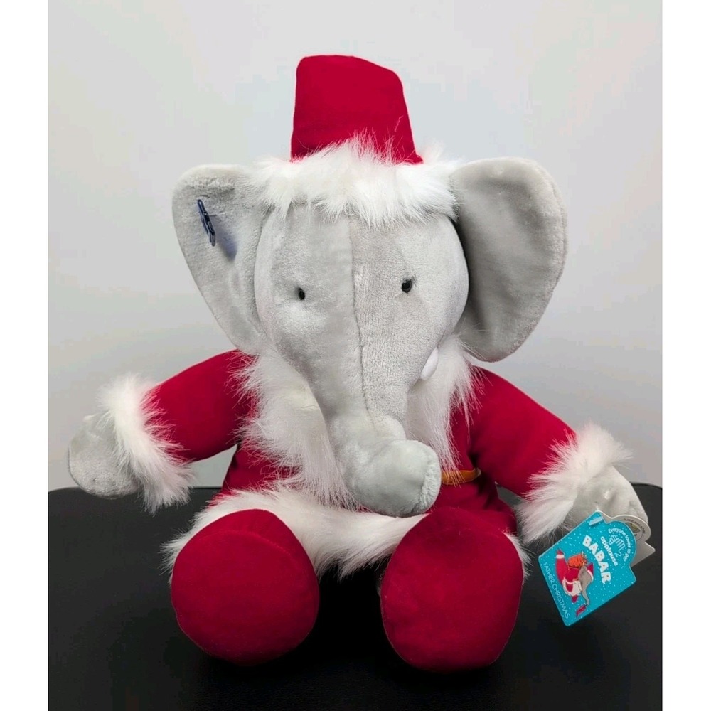 Applause Babar Father Christmas Santa Vintage Plush Limited 2299/5000‎ With Tags